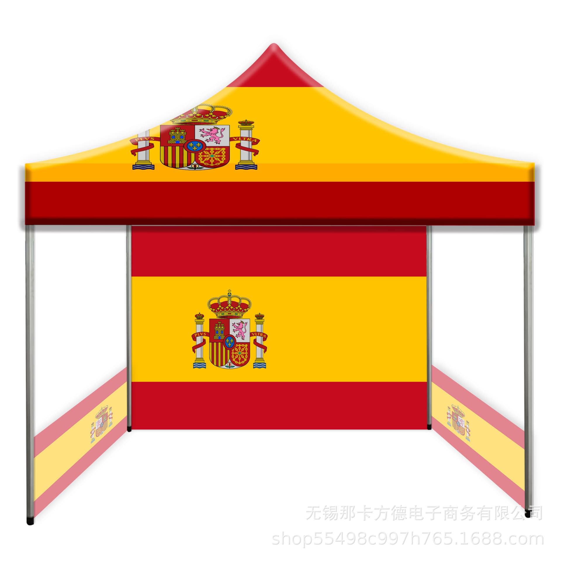3*3M outdoor advertising flag style tent square sun shelter with aluminum frame (top only) foldable