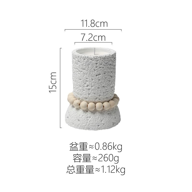 Cross-border matte candle container empty cup, INS style, supports wax filling, cement aroma wax cup, DIY, high appearance, customizable