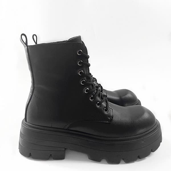 2023 Autumn New Style Youth Mid-Top Thick-Soled Round Toe High-Top Fashion Trend Chelsea Martin Boots
