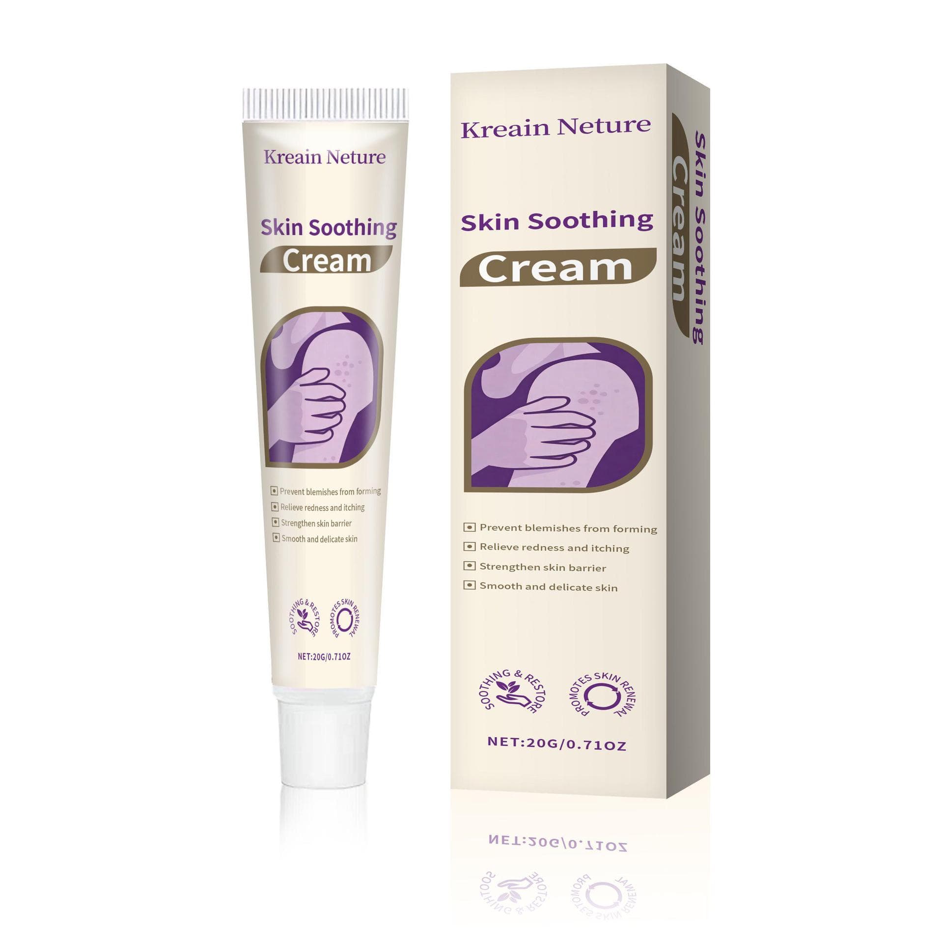 Kreain Neture Skin Care Cream Herbal Extract Cooling Care Topical Application