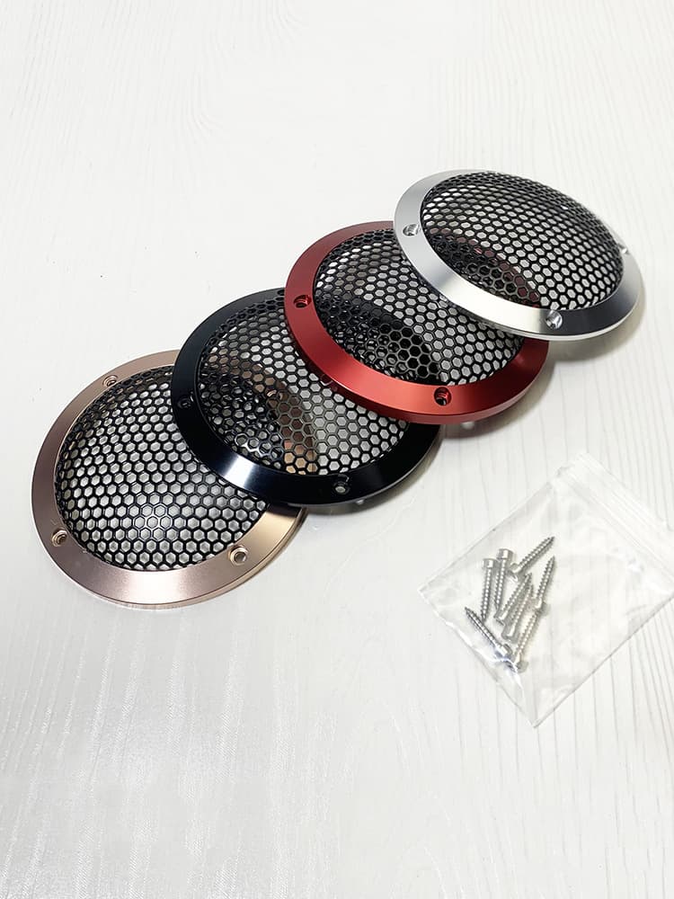 All-Metal Speaker Grille 3-Inch Integrated Sound Protection Net Car Audio Modification A-Pillar 3.5-Inch Midrange Mold