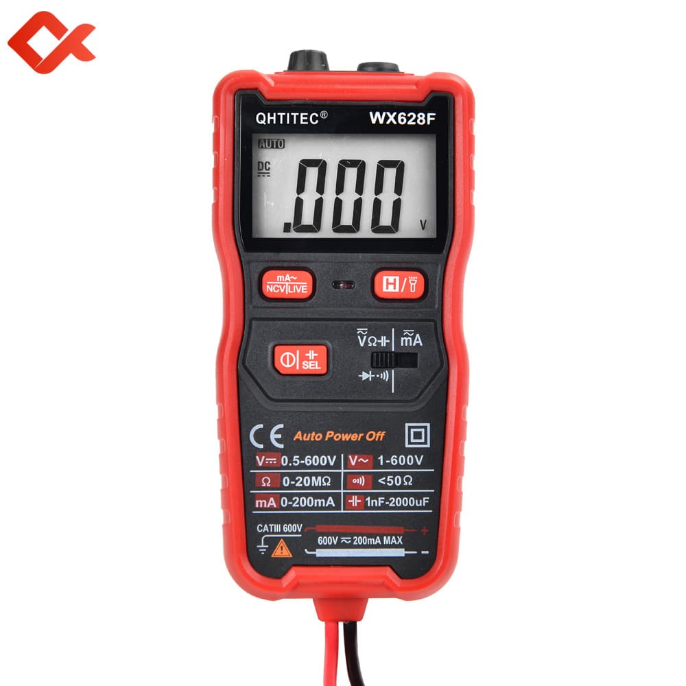 QHTITEC Multimeter WX628F Digital High Precision Fully Automatic Electrician Universal Meter Digital Display Multimeter