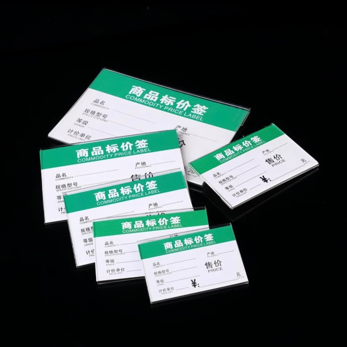Factory-Source Acrylic Flat Price Tags for Retail Shelves and Storefronts