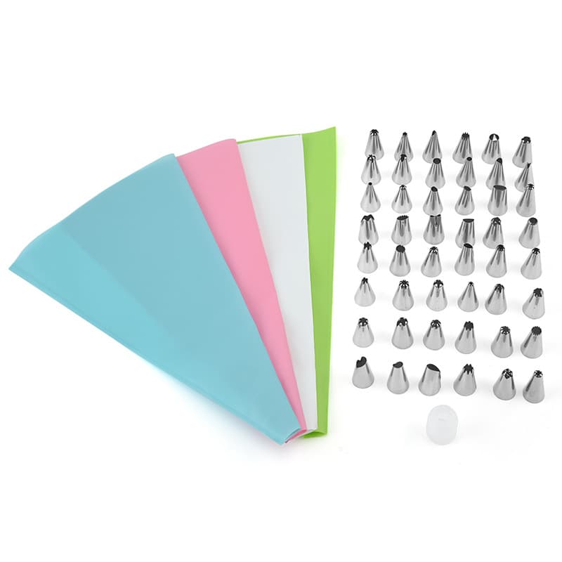 New 50-Piece Piping Nozzle Set Cake Piping Tool Piping Bag Converter Piping Bag Set