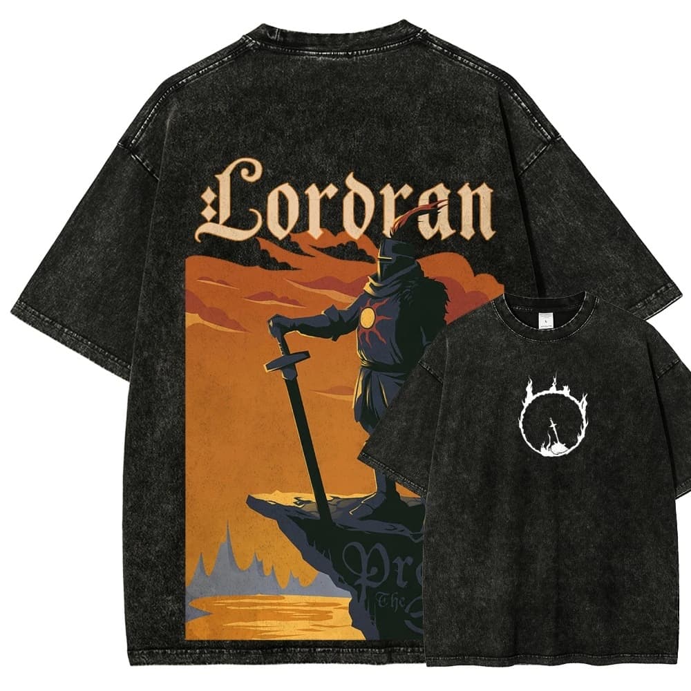 Dark Souls Anime Lover Washed T-shirt New Model Year Round
