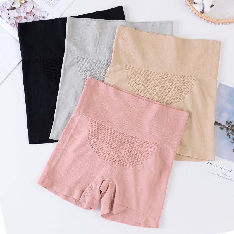 High-Waisted Postpartum Girdle Underpants Women's Anti-Exposure Safety Pants Plus Size Shaping Underwear Waistband Recovery