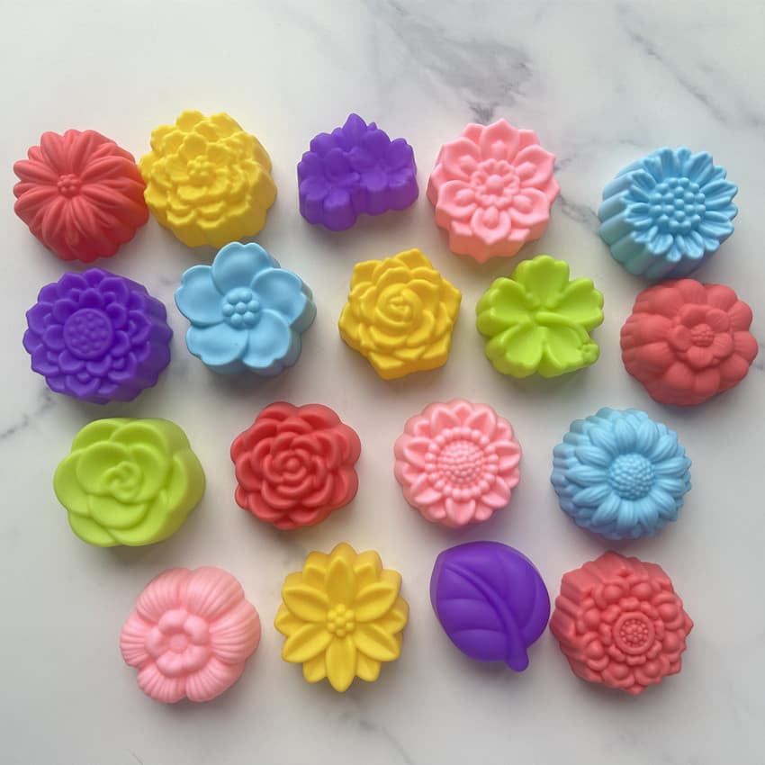 5cm Silicone Mold Heart-shaped Flower Daisy Jelly Mold Kitchen Baking Tools Daily Use Cake Molds Various Styles Available