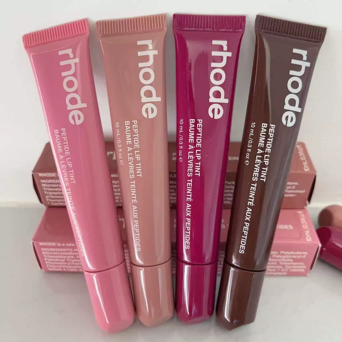 RHODE Hailey Lip Balm Moisturizing Tinted Lip Balm Ribbon Lip Gloss Nourishing Lip Care