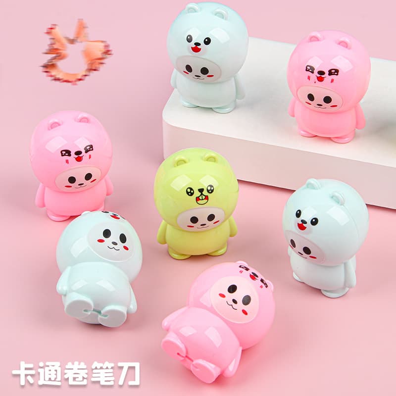 Cute Small Manual Pencil Sharpener for Students, Mini Cartoon Sharpener, Children's Gift, Wholesale