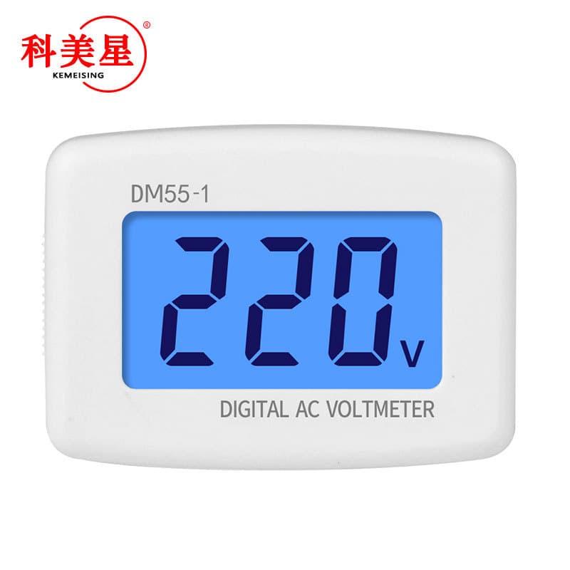 Dm55-1 Plug-in AC Head Digital Display Voltmeter 110V-220V Frequency Conversion LCD Voltage Tester