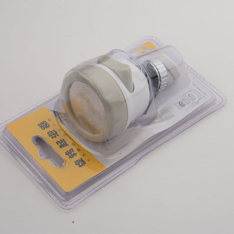 Rotary aerator nozzle pressurization, splash-proof, short 22/24mm faucet for pressurization and water saving.