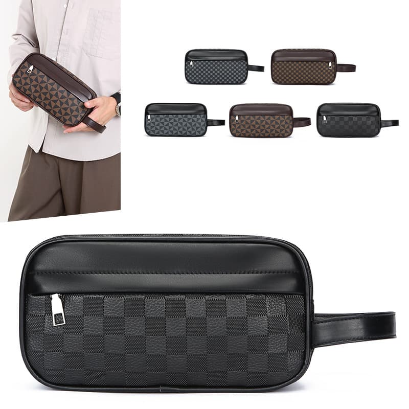 Cross-border New Men's Clutch Bag Large Capacity Portable Premium Handbag Travel Toiletry Bag Storage Bag Wholesale