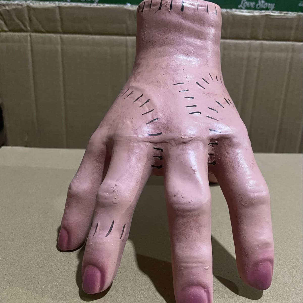 Cross-border Halloween Wednesday Addams Family Severed Hand Palm Latex