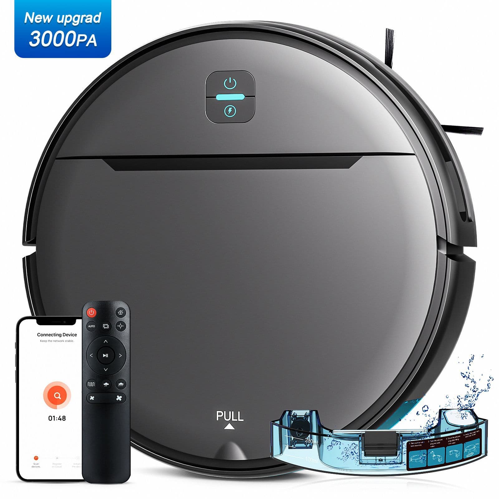 Customized BR181 Sweeping Robot Cross-Border Spot Smart Home Sweeping, Suction and Mopping All-In-One Automatic Rechargeable Vacuum Cleaner