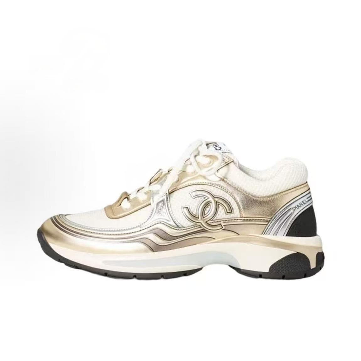 Putian 2026 Cross-Border 23C Small Silver Horn King Unisex Chanel-Style Shoes Versatile Color Matching Couple Sports
