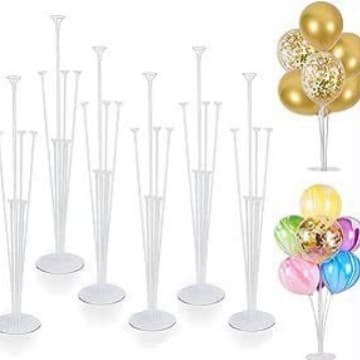 6-Piece Balloon Table Float Set, Balloon Table Float for Weddings and Birthdays, Display Stand, Seven-In-One Balloon Set