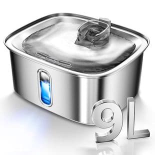 Smart Pet Supplies Amazon Large Capacity Stainless Steel Pet Water Fountain Cross-Border Cat Water Dispenser Dog Water Fountain