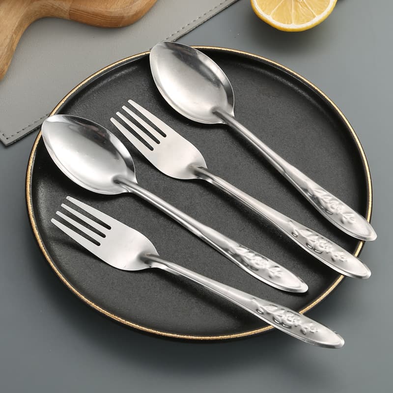 Wholesale Manufacturer Stainless Steel Watermelon Spoon for Restaurants, Canteens, Dining, Soup Ladle, Household Spoon, Rose Spoon