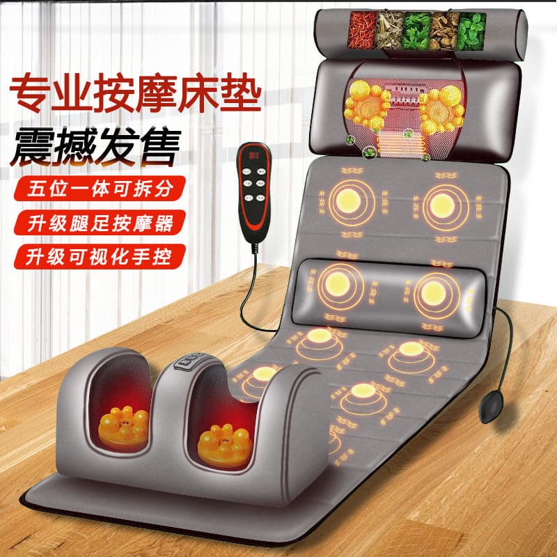 Multifunctional massage mattress pad, body, shoulder, neck, and waist massager, electric massage pad, home chair cushion supplier