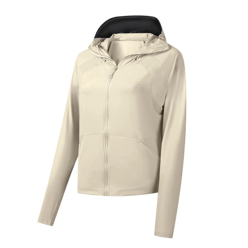 Women's summer outdoor sun protection clothing with wide brim, UV protection, ice silk, breathable, fishing, sun protection, sports, couple jacket