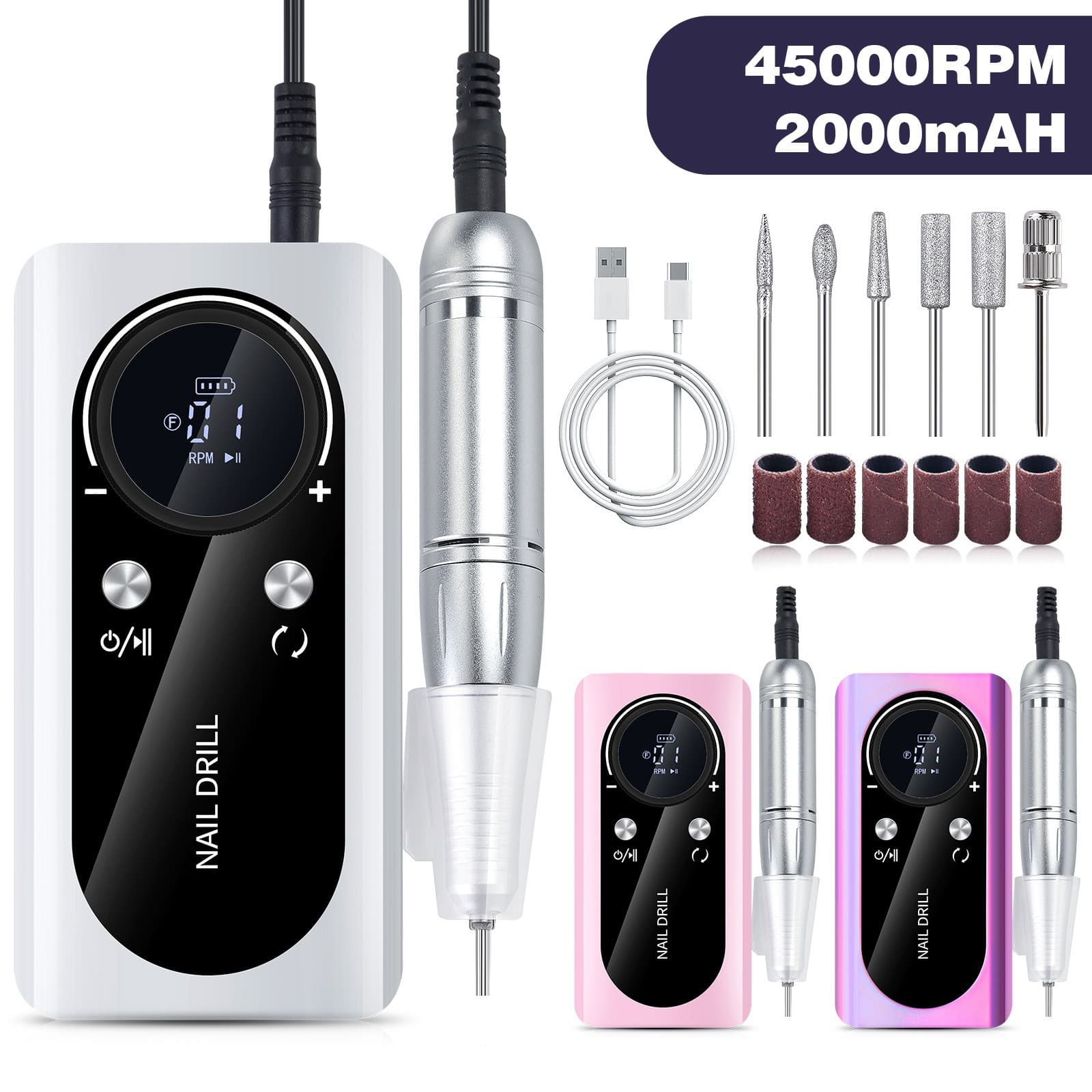Cross-border nail polisher, high-speed electric nail polisher, rapid polish and polish removal, manicure polisher