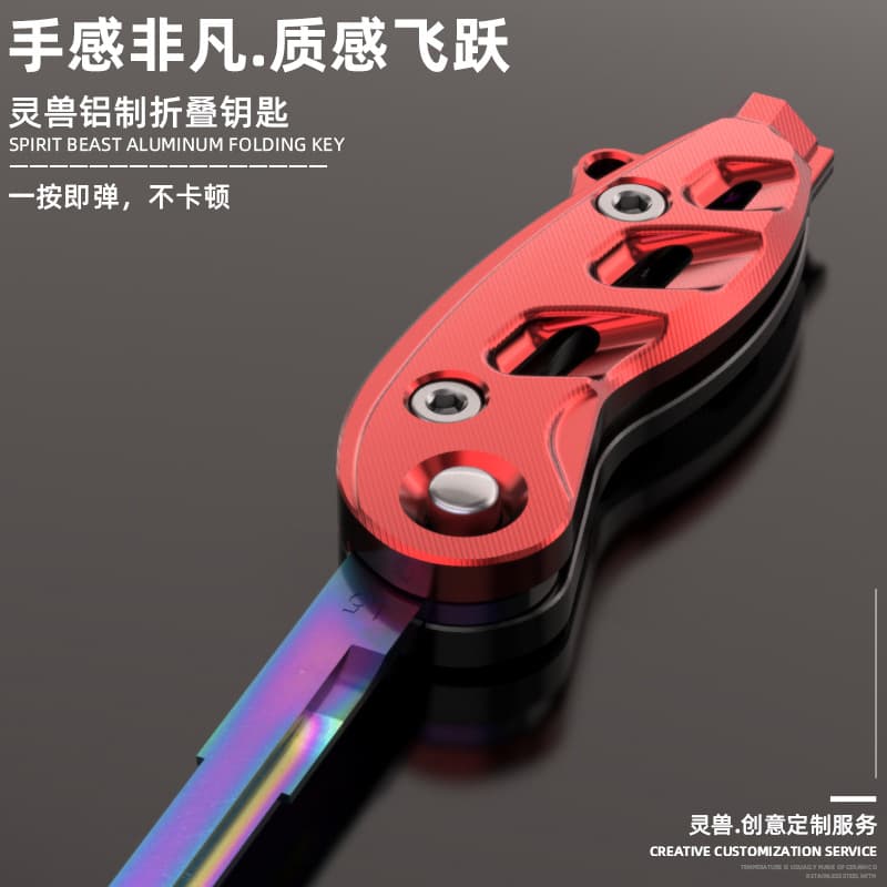 Suzuki Magnetic Head Folding Key Head Modification for UU125 Ignition Key Cover, Small Dolphin Key Blank Shell