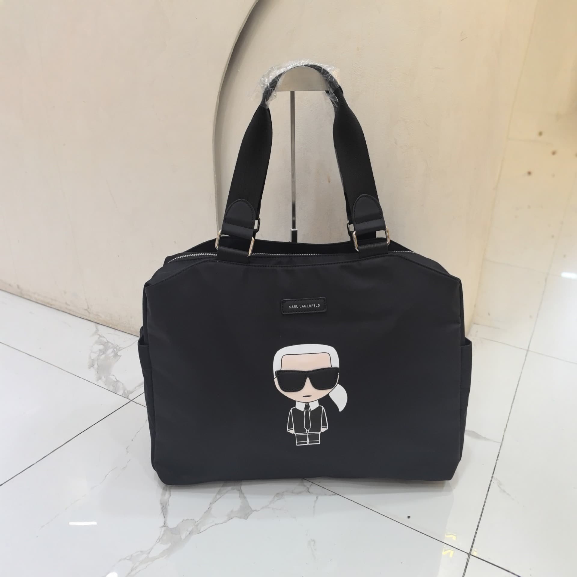 KARL Lafayette large-capacity cross-border new cartoon printed multi-compartment travel bag unisex waterproof nylon