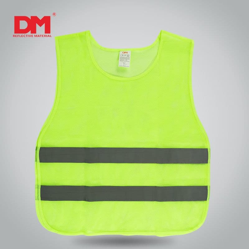 DM Daoming reflective vest safety clothing building construction reflective clothing garden sanitation work clothes breathable fluorescent yellow