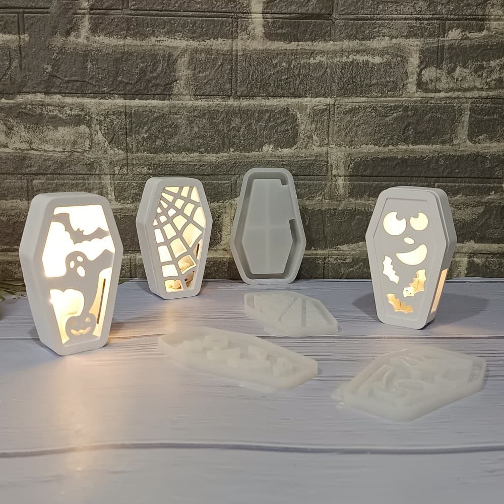Halloween projection wall combination ornaments decorative cement plaster mold DIY silicone mold