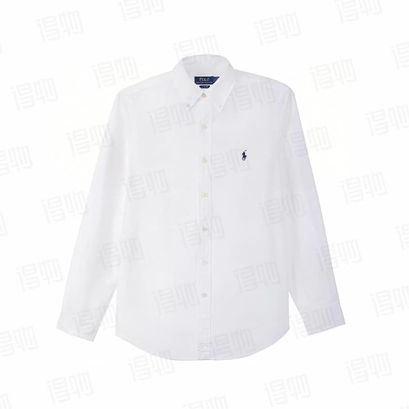 High-Quality Cross-Border RL Ralph Lauren Classic Pony Embroidery Oxford Cloth Men's and Women's Cardigan Long-Sleeve Shirt