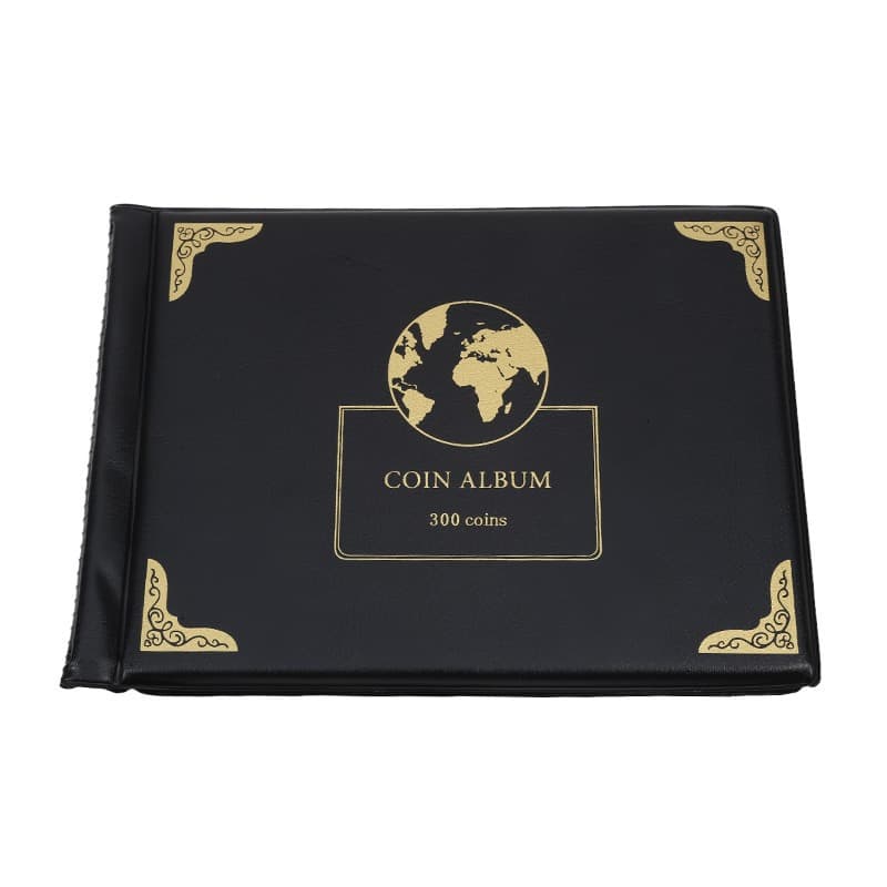 New cross-border best-selling minimalist style 300-pocket coin collection album, commemorative and circulating coin portable storage album
