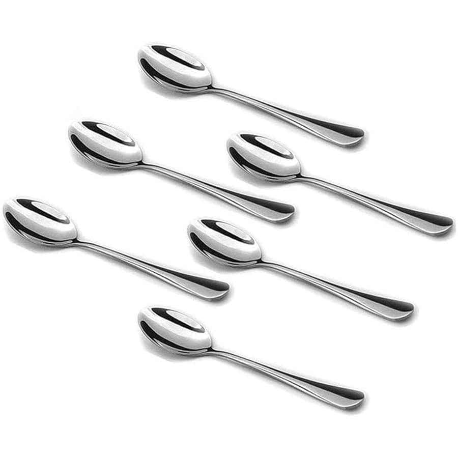 Cross-border stainless steel small spoons, multiple sets of stainless steel coffee spoons, Western dessert spoons, small spoons, and six more
