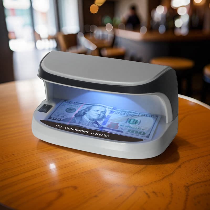 Purple Light Detection Detector Multinational Currency Professional Currency Detector, Bill Discriminator