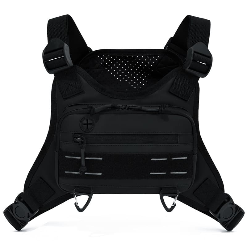 Chest Bag Outdoor Multi-Functional Vest Bag Cycling Wearable Vest Bag Military Tactical Chest Pouch Casual Travel
