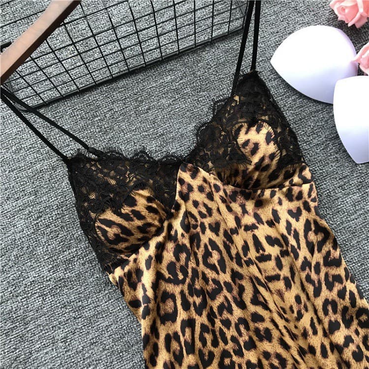 2026 Cross-Border Factory Supplier Foreign Trade Amazon Pajamas Silk-Like Plus Size Lingerie Nightgown eBay Source European and American