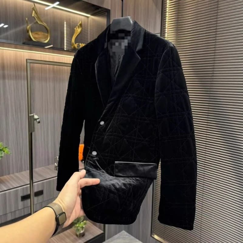 Autumn/Winter Versatile Velvet Business Slim Fit Men's Luxury Casual High-End Fashionable Suit Jacket