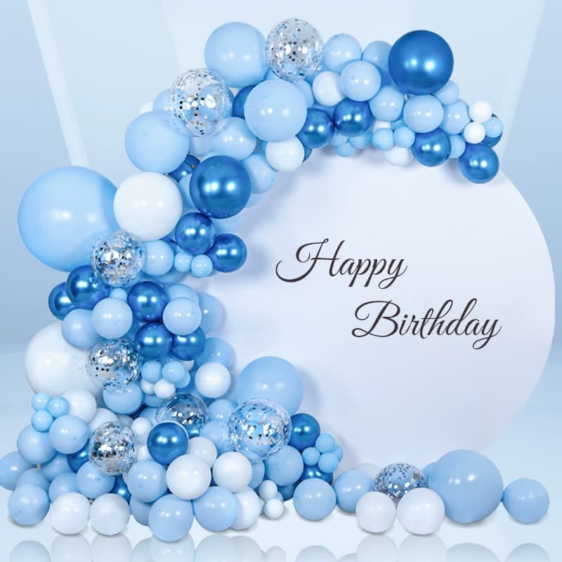 Amazon Wedding Birthday Blue Balloon Set Arch Bracket Opening Wedding Ins Style Decorative Balloon