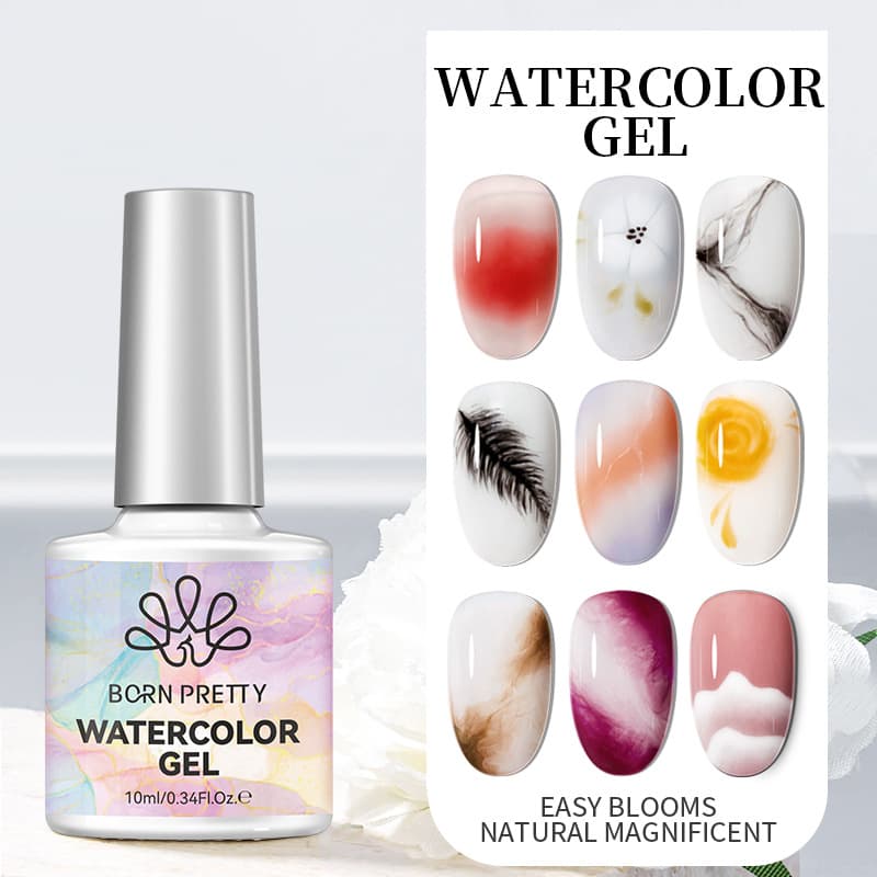 BORN PRETTY new manicure smudged gel Japanese-style transparent marble ink smudged liquid nail polish glue