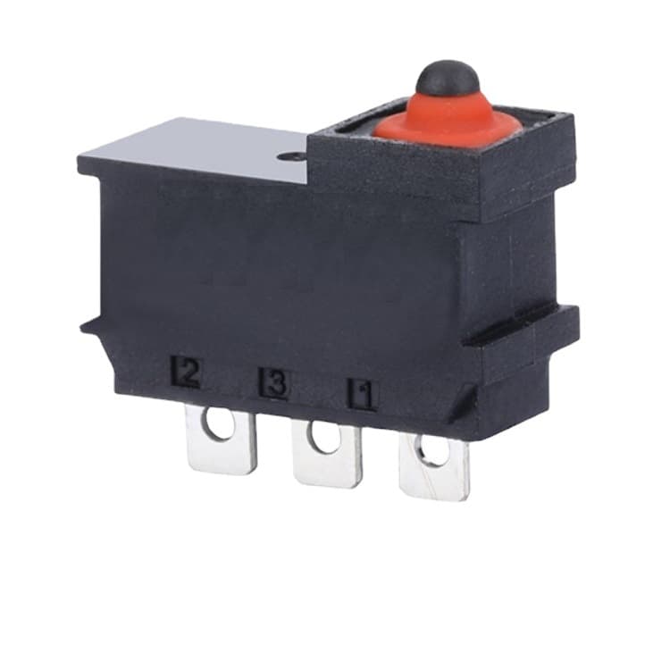 Round Button Tactile Micro Switch Waterproof Self-Resetting Micro Switch IP67 Micro Reset Switch