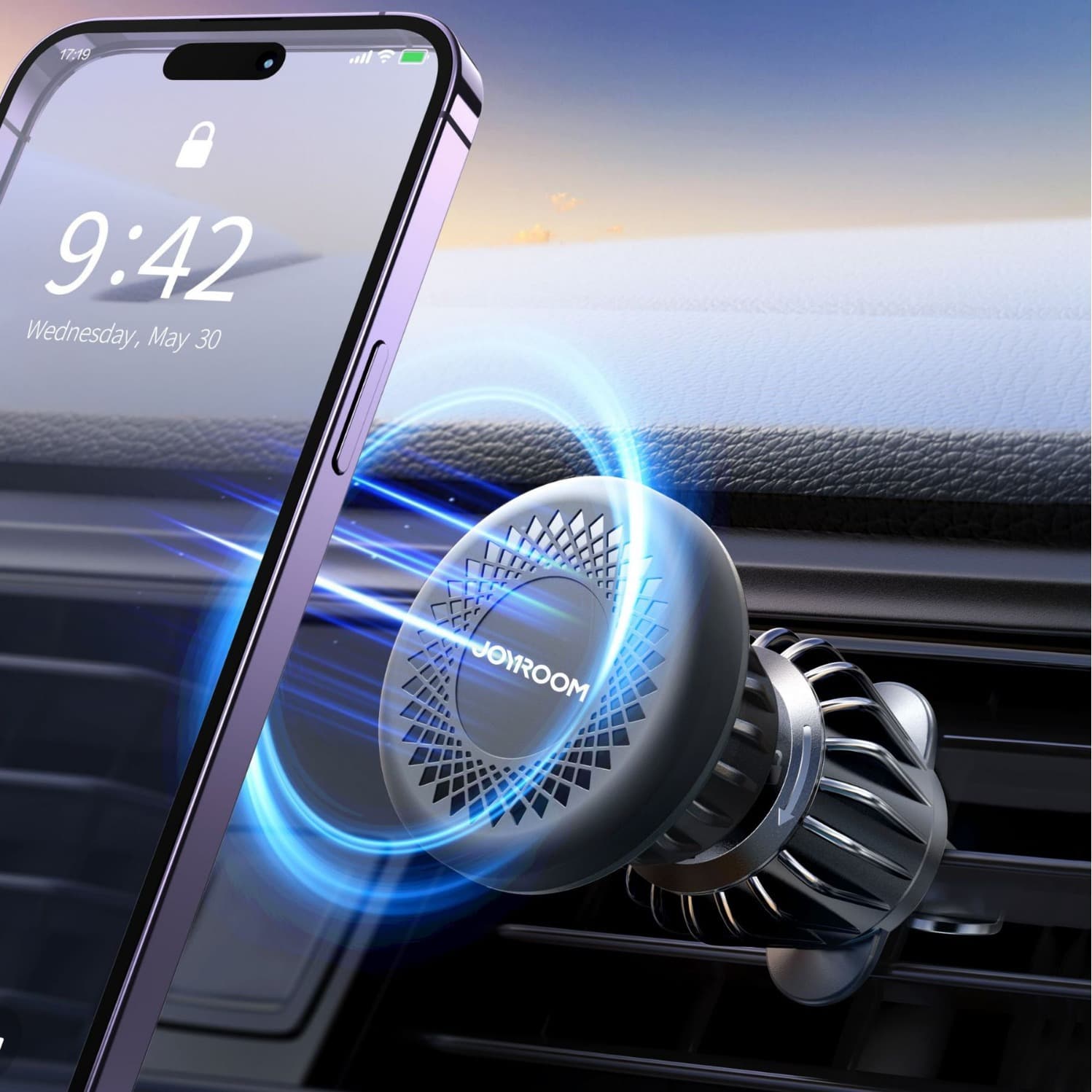 Jiletang car special magnetic navigation car mobile phone holder high-end air outlet strong magnetic anti-shake bracket