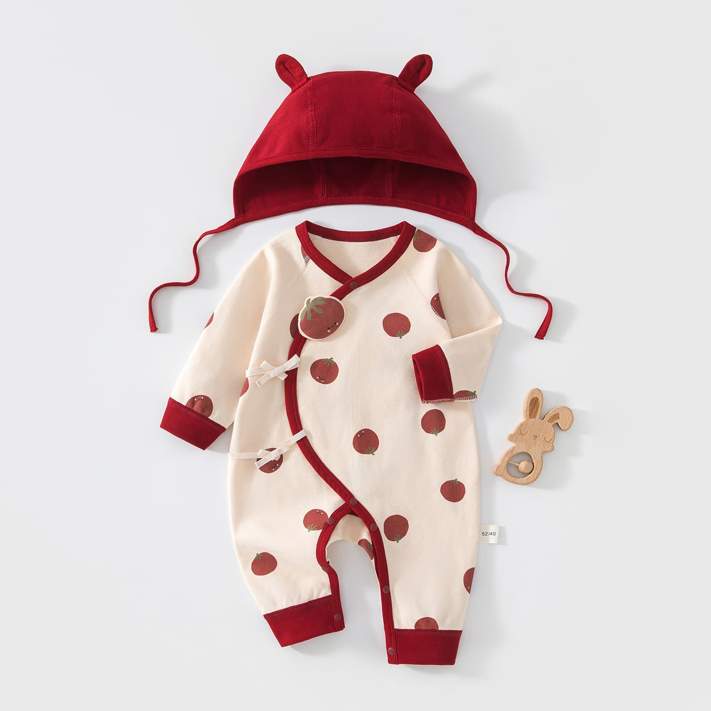 Newborn Baby Bodysuit Butterfly Kimono with Hat Romper Spring Autumn Pure Cotton Infant Monk Suit Crawling Clothes Baby