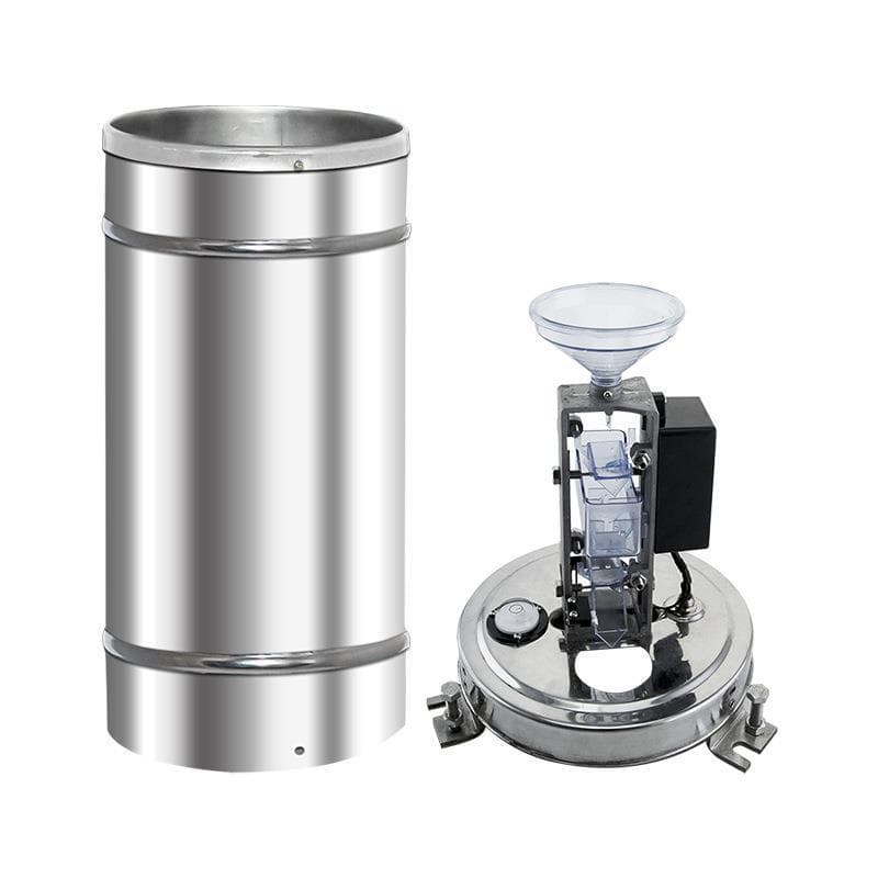 Flood Control and Rescue Simple Rain Collector, Semi-stainless Steel Tipping Bucket Rain Gauge, Rainwater Measuring Instrument