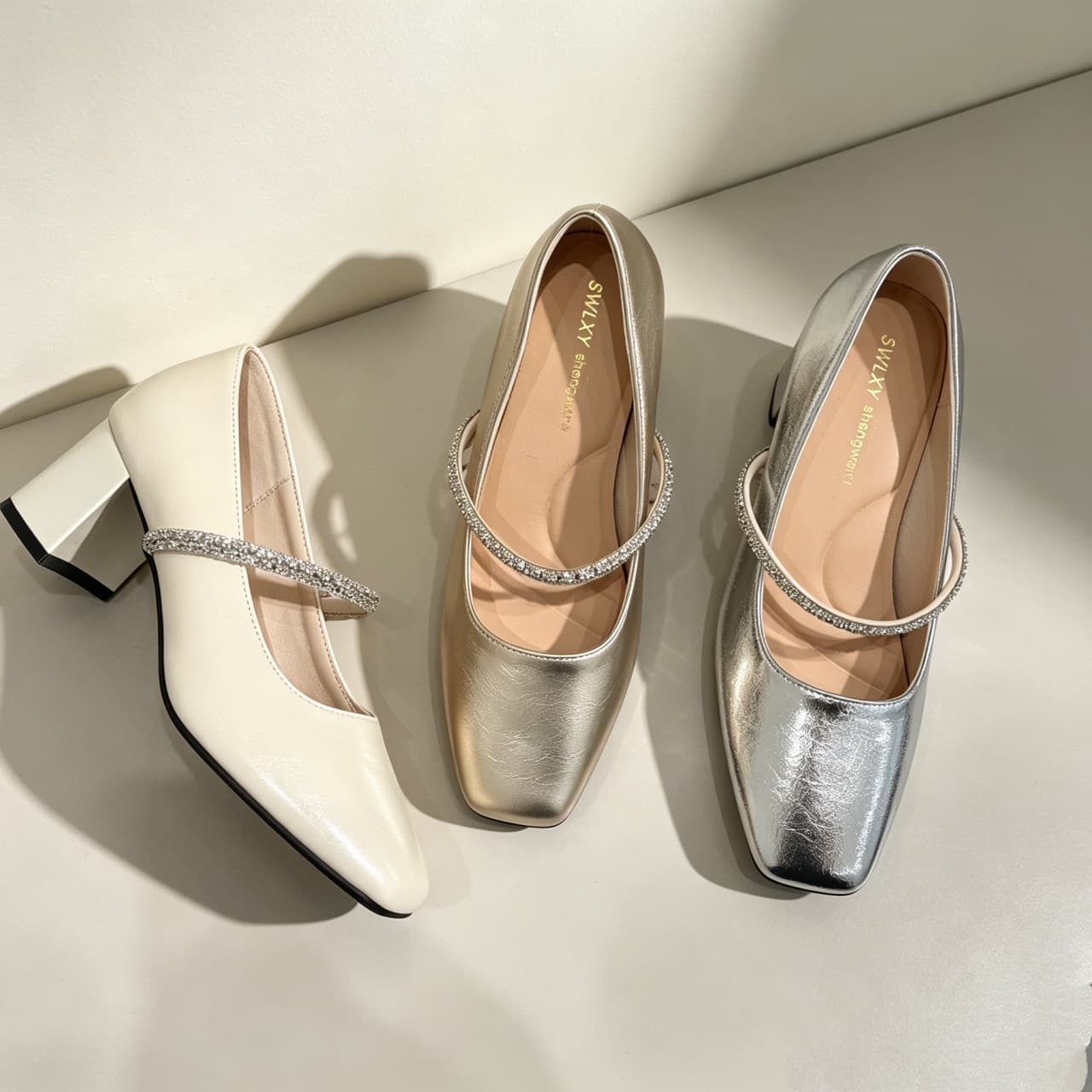 Cross-border High Heel Mary Jane Shoes Women 2026 New Autumn Summer Matching Skirt Chunky Heel Sandals Square Toe Ballet French Style Pumps
