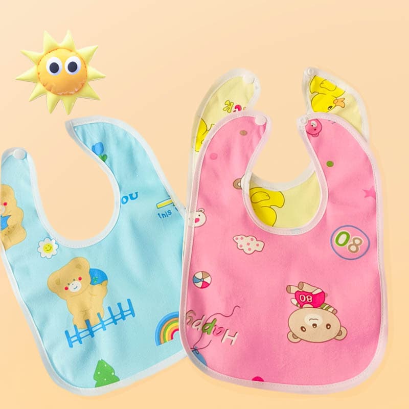 Wholesale Baby Crystal Velvet Drool Bib Newborn Waterproof Bib Super Soft Bib for Supermarket