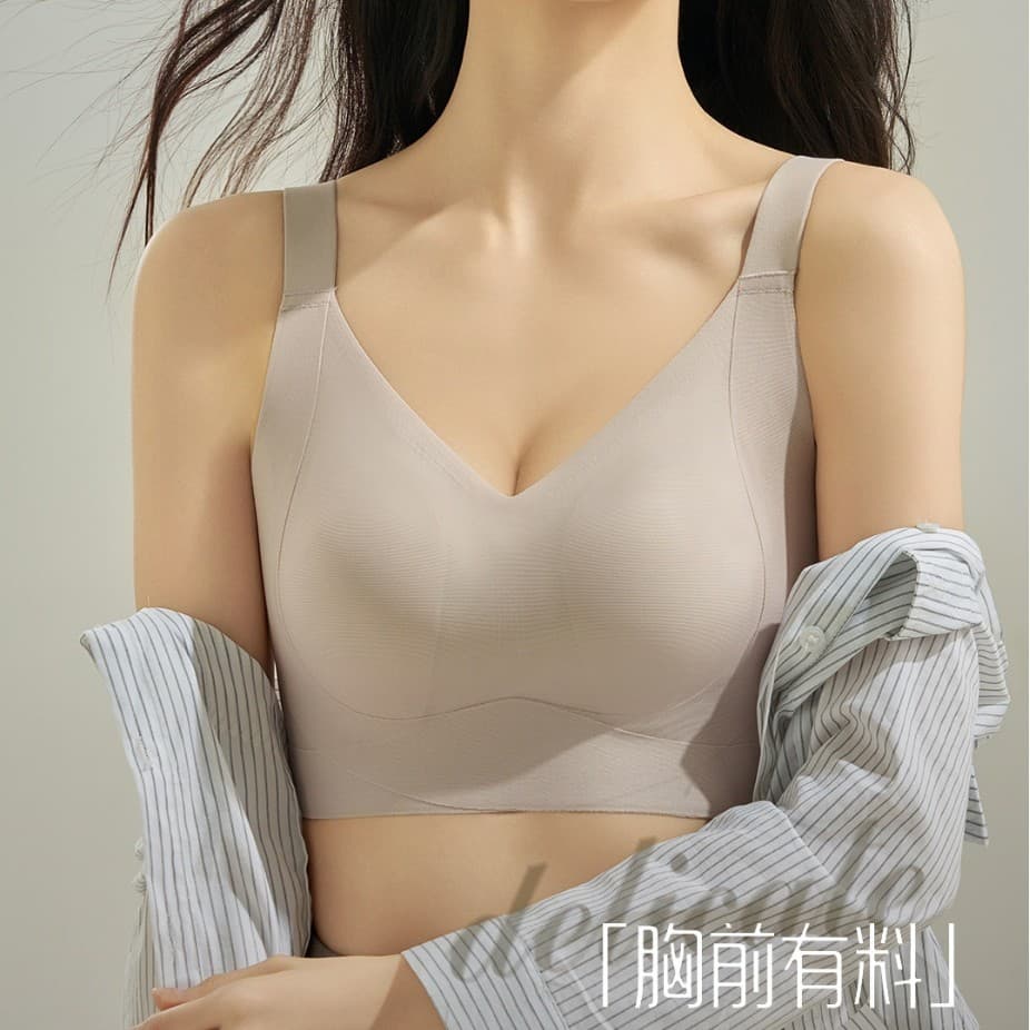 New Soft Support Invisible Bra for Large Busts, Minimizing, Push-Up, Lifting, Anti-Sagging, Breathable Bra