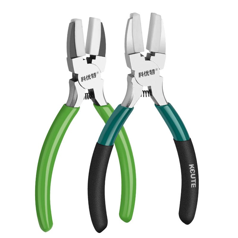 Nylon pliers, plastic soft-tipped rubber pliers, gold and silver DIY jewelry pliers, silicone pointed-nose flat-mouth pliers