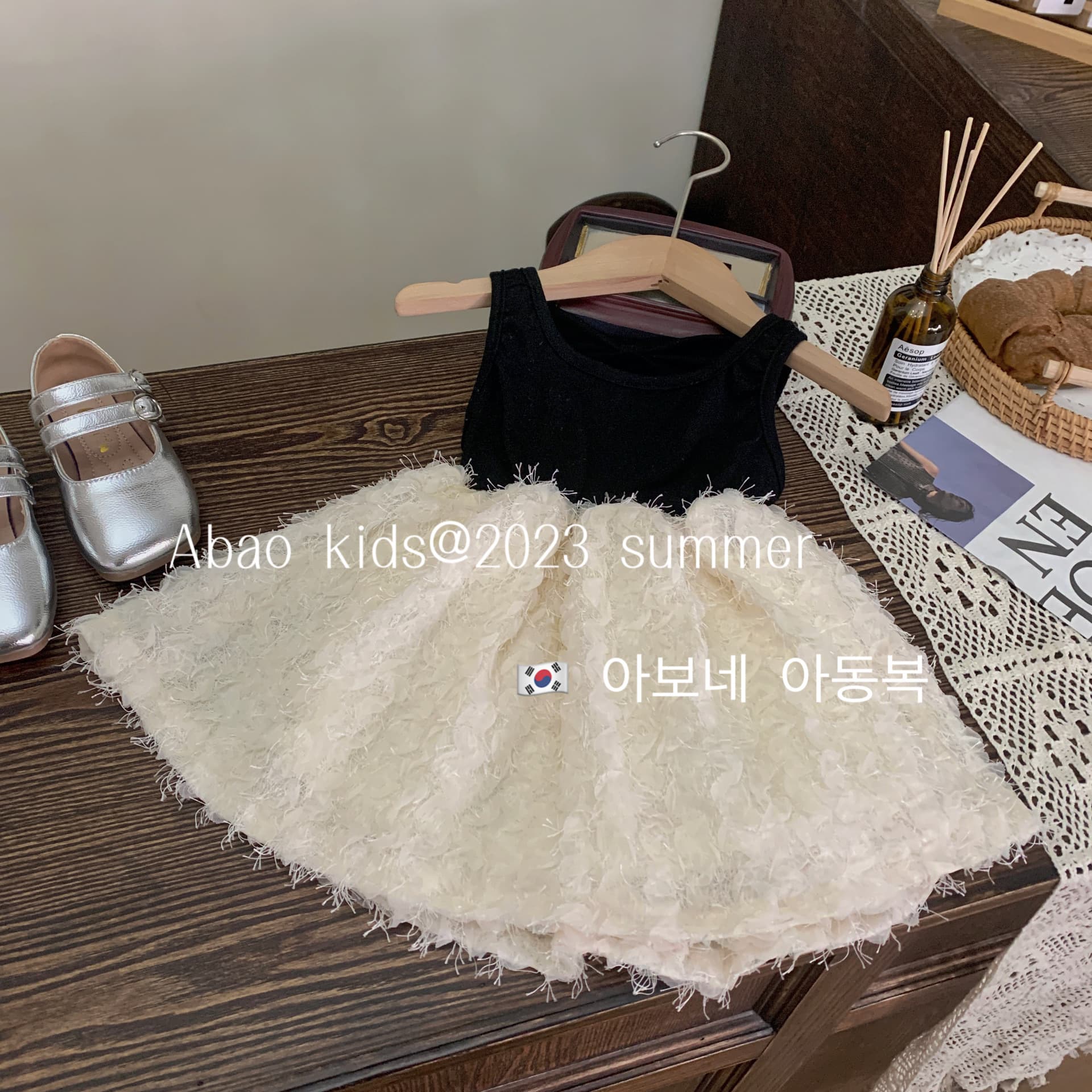 Girls Summer Princess Dress Korean Style Vest Dress Cotton Soft Processing No Sleeve Pure Color Backless Vest Skirt for Kids