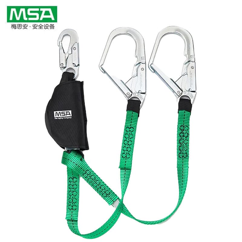 MSA 10208068 V-Series Webbing-Type Safety Rope with 65mm Open Hook, 2m