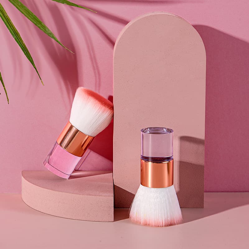New Single Portable Mushroom Head Makeup Brush Powder Brush Large Blush Brush Beauty Tool Drop Shipping