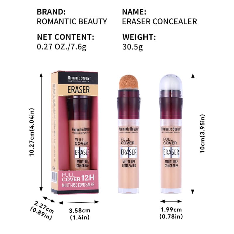 Cross-border Eraser Concealer Stick Covers Blemishes Dark Circles Long-lasting Non-fading Contouring Foundation